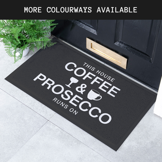 This House Runs On Coffee & Prosecco Noodle Mat