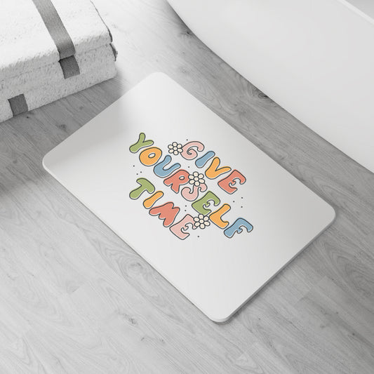 Give Yourself Time Bath Mat