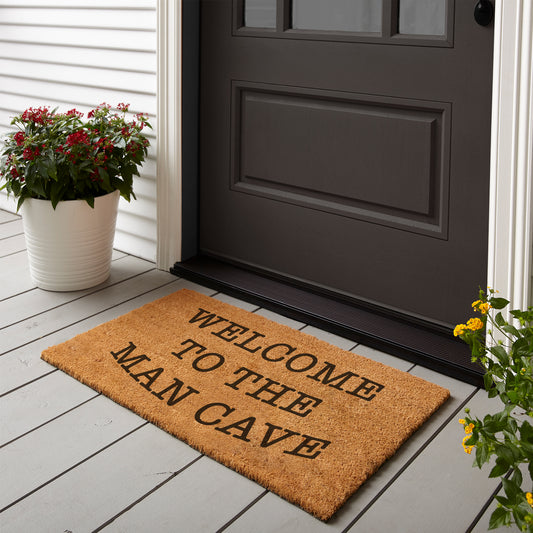 Welcome To The Man Cave Coconut Fibre Mat
