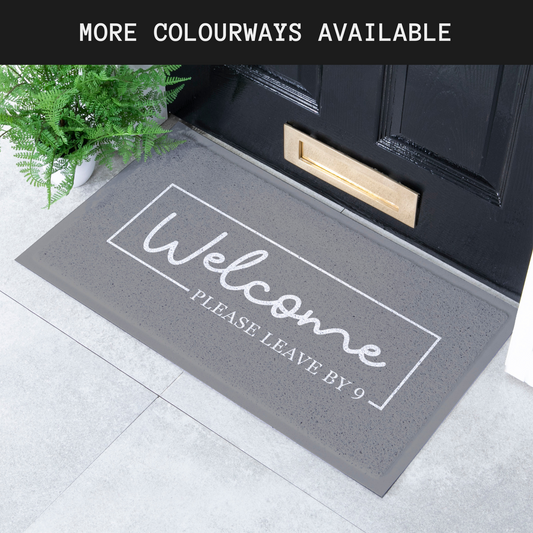 Welcome Please Leave By 9 Funny Noodle Mat